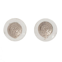 SWIRL & LUCITE CLIP EARRING