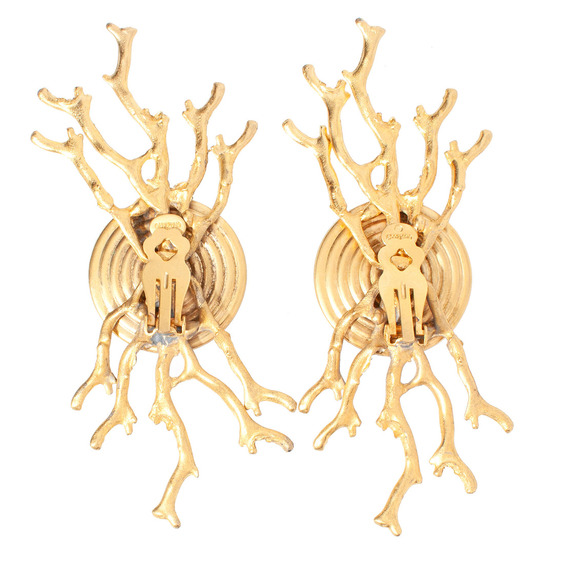 CORAL BRANCH CLIP EARRING