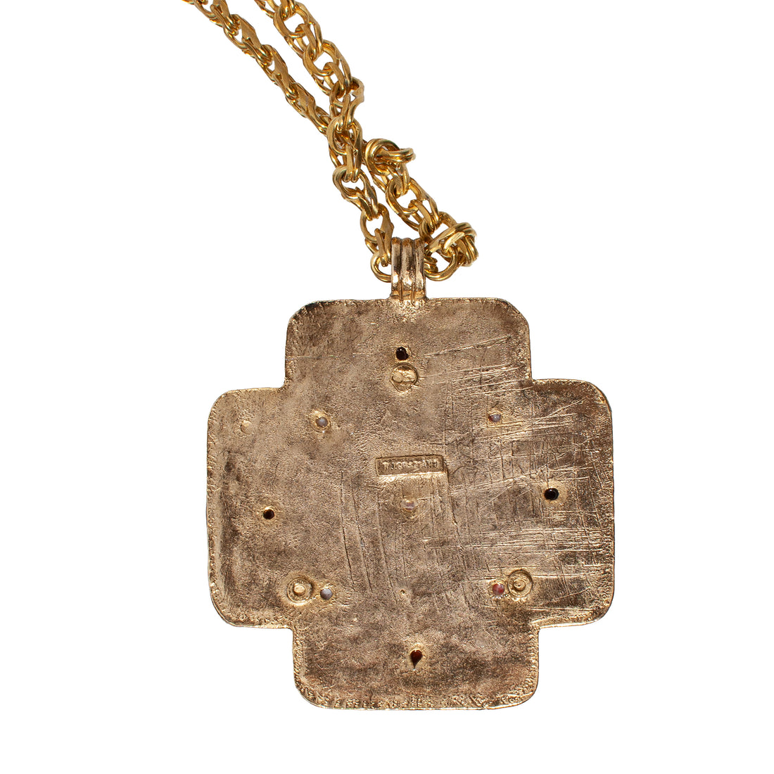 GRAZIANO JEWELED CROSS PENDANT