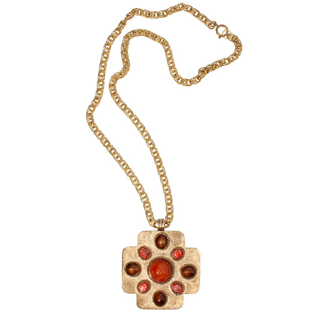 GRAZIANO JEWELED CROSS PENDANT