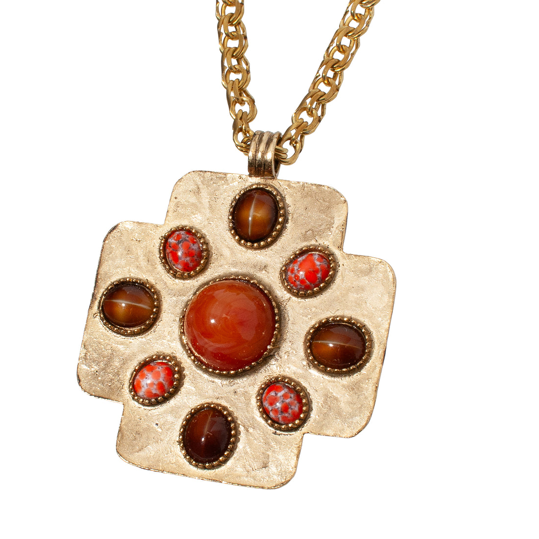 GRAZIANO JEWELED CROSS PENDANT