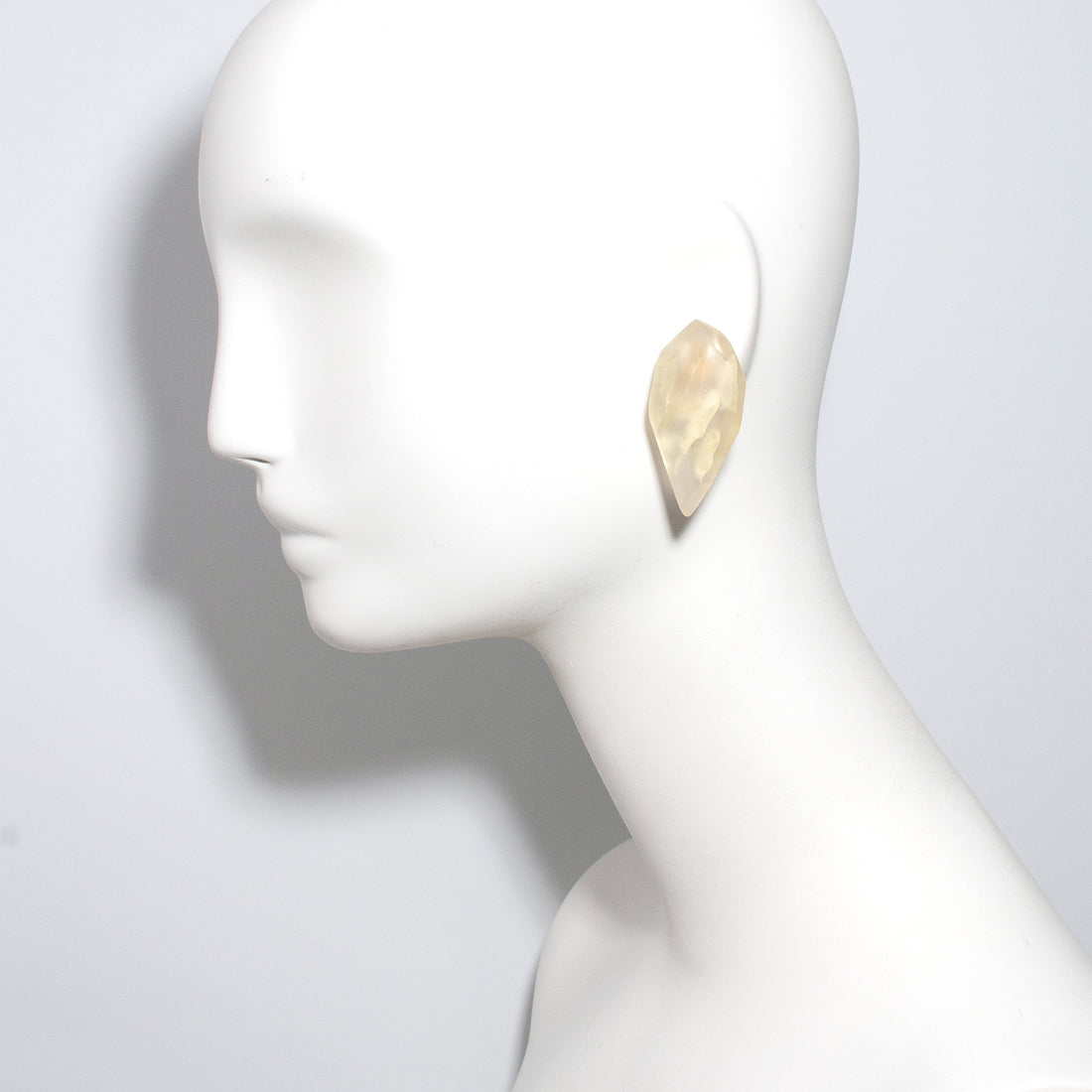 Dimensional Cut Lucite Earrings