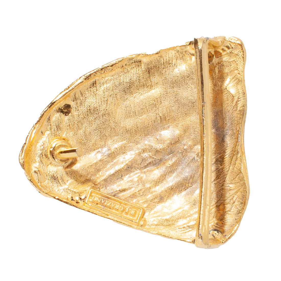 TEXTURED HALF SHELL BELT BUCKLE