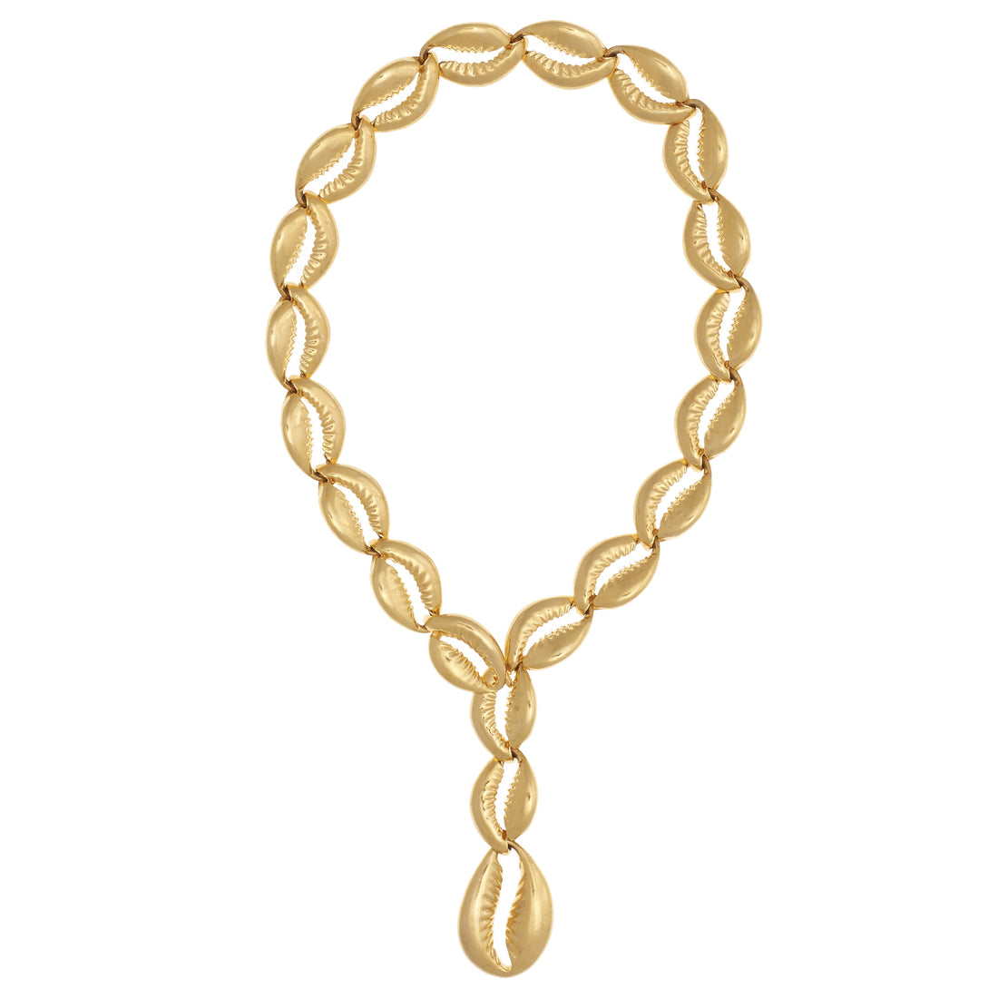 GOLDEN COWRIE SHELL NECKLACE