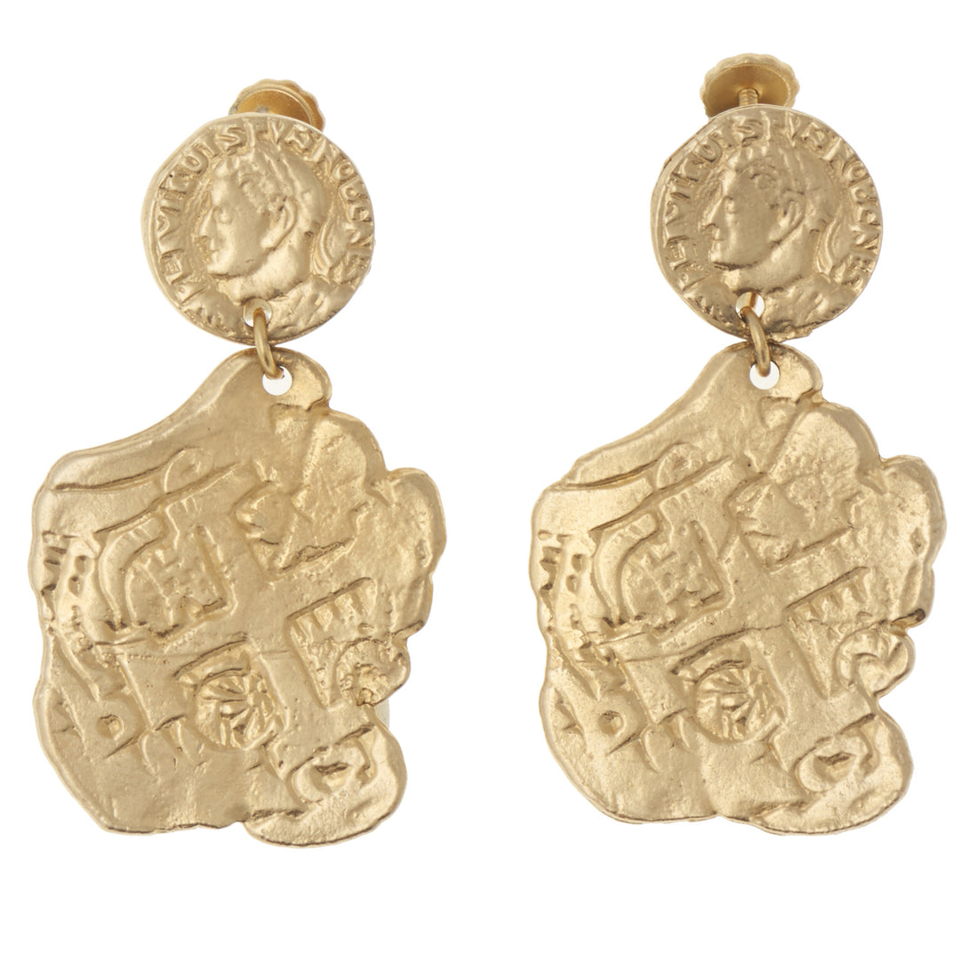 Roman Coin Earrings