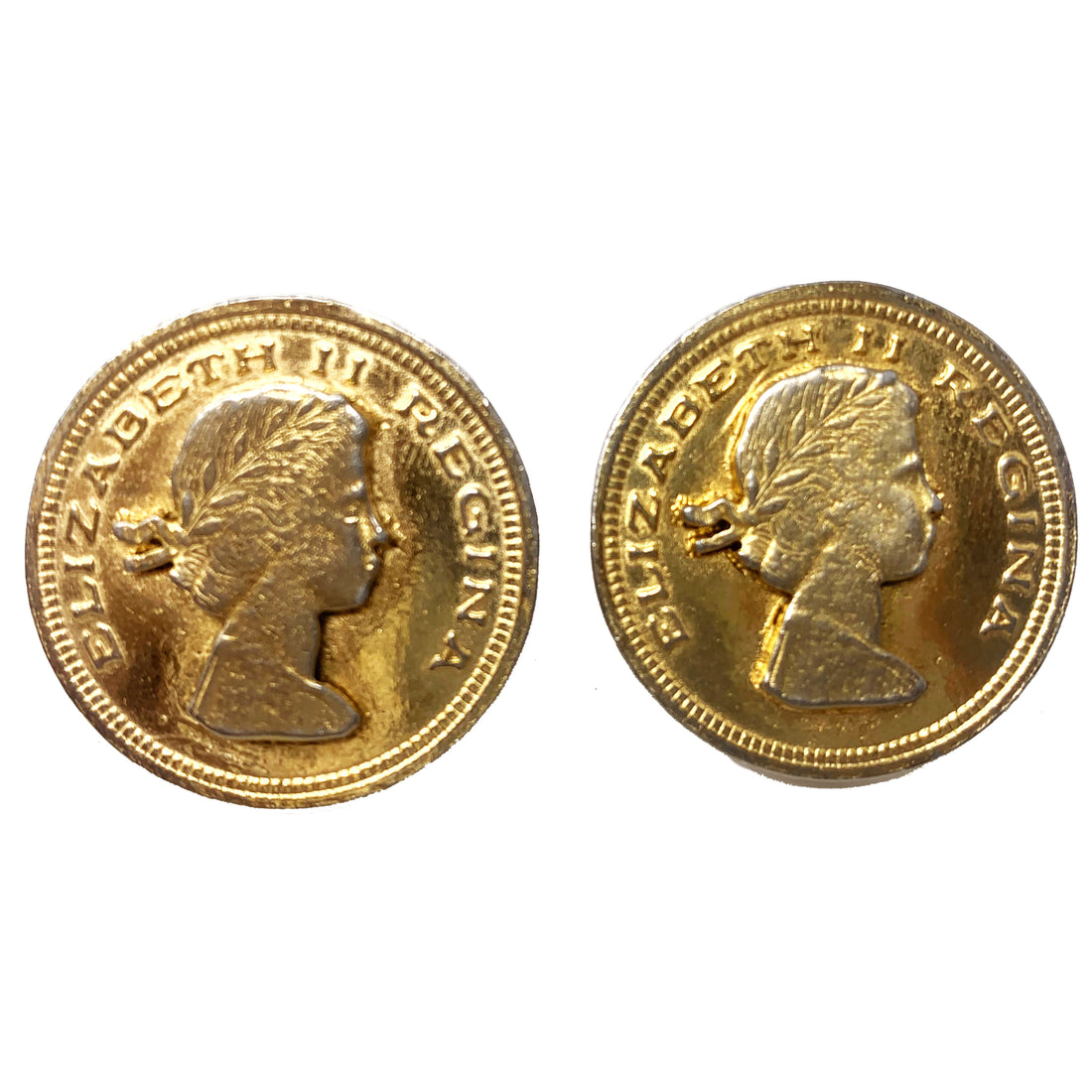 QUEEN COIN EARRING