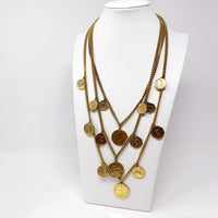 LARGE MULTI COIN NECKLACE