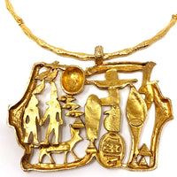 KENNETH JAY LANE EGYPTIAN COLLAR
