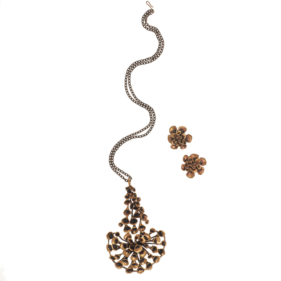 MODERNIST FLORAL PENDANT