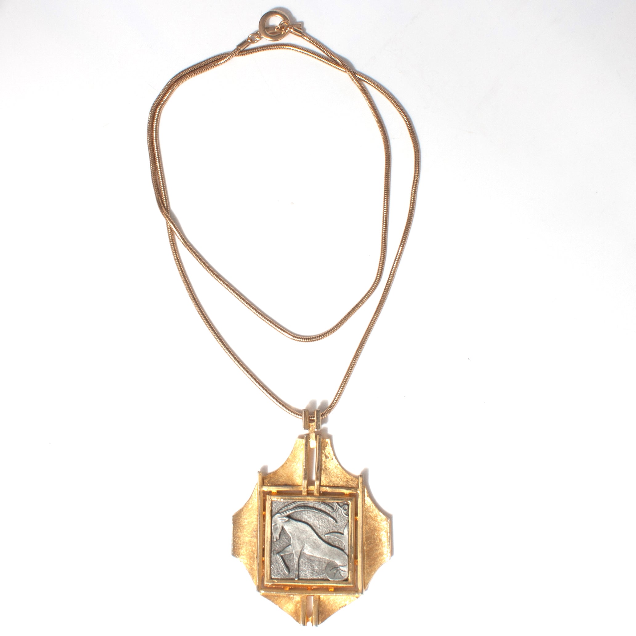 RAZZA CAPRICORN PENDANT CASTLECLIFF Sustainably Crafted Jewelry Handmade in NYC