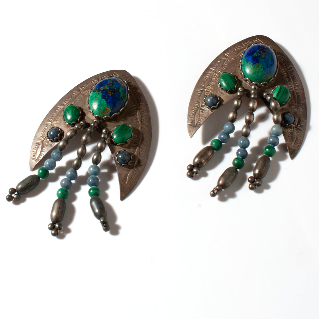 DEBORAH WEST STERLING SILVER WESTERN STYLE EARRING