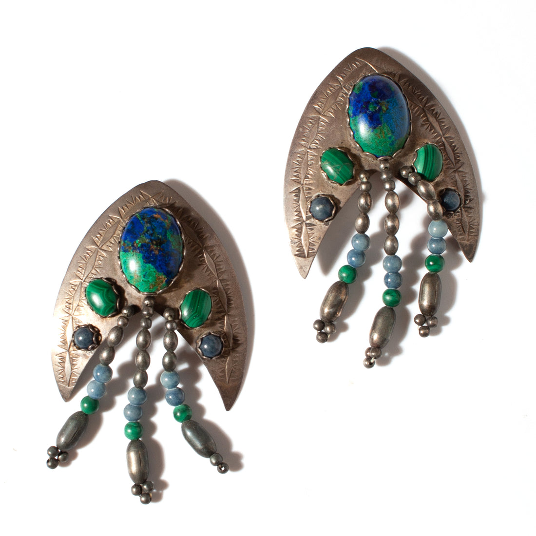 DEBORAH WEST STERLING SILVER WESTERN STYLE EARRING