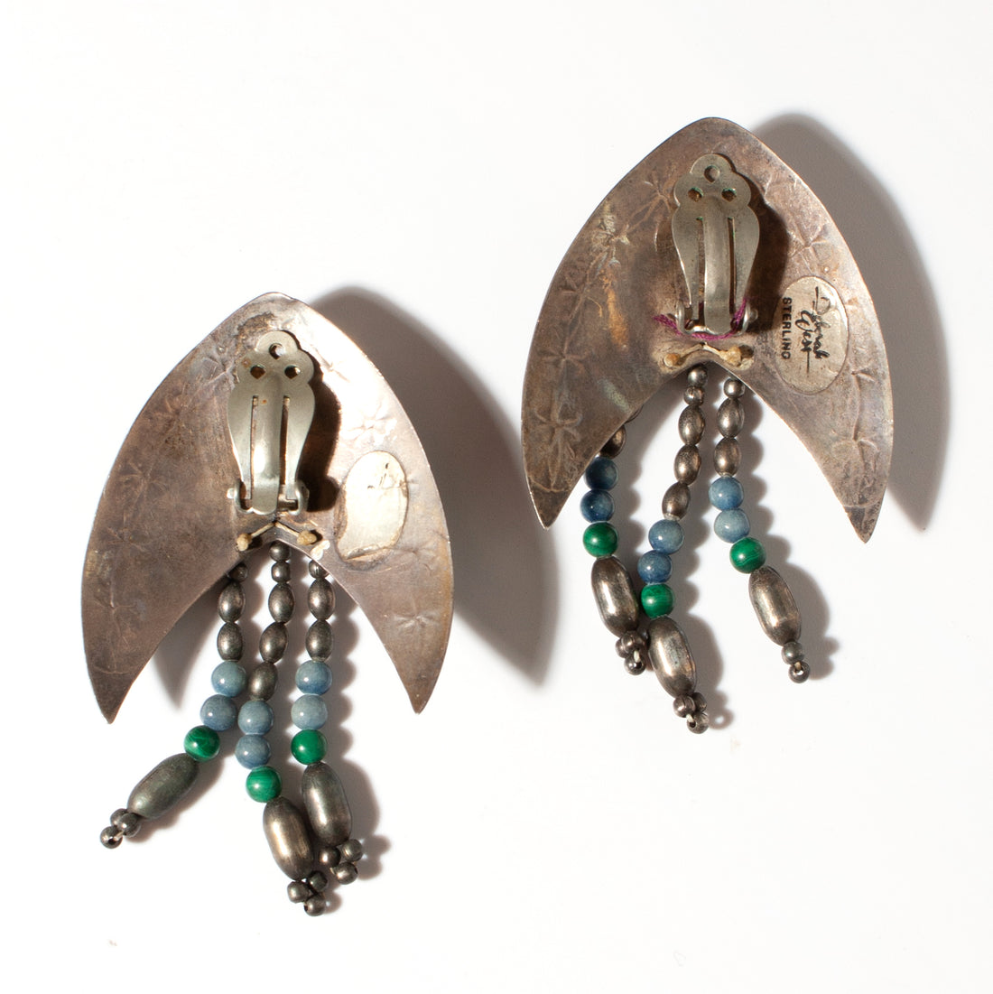 DEBORAH WEST STERLING SILVER WESTERN STYLE EARRING