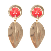 PERSEA EARRING // BRIGHT CORAL