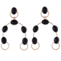 HIGHLAND EARRING // BLACK SCARAB