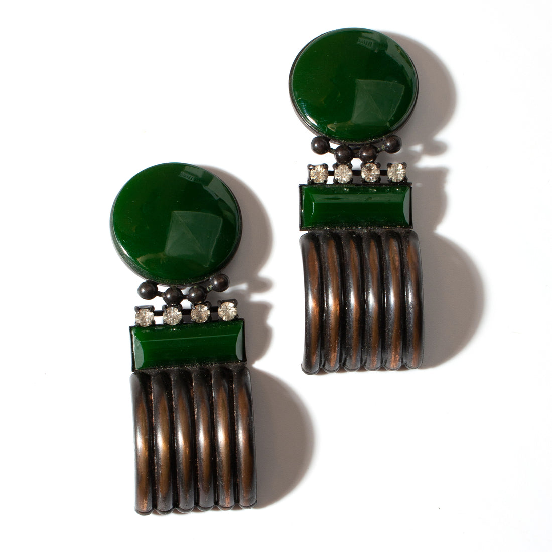 OLIVE TUNNEL EARRINGS