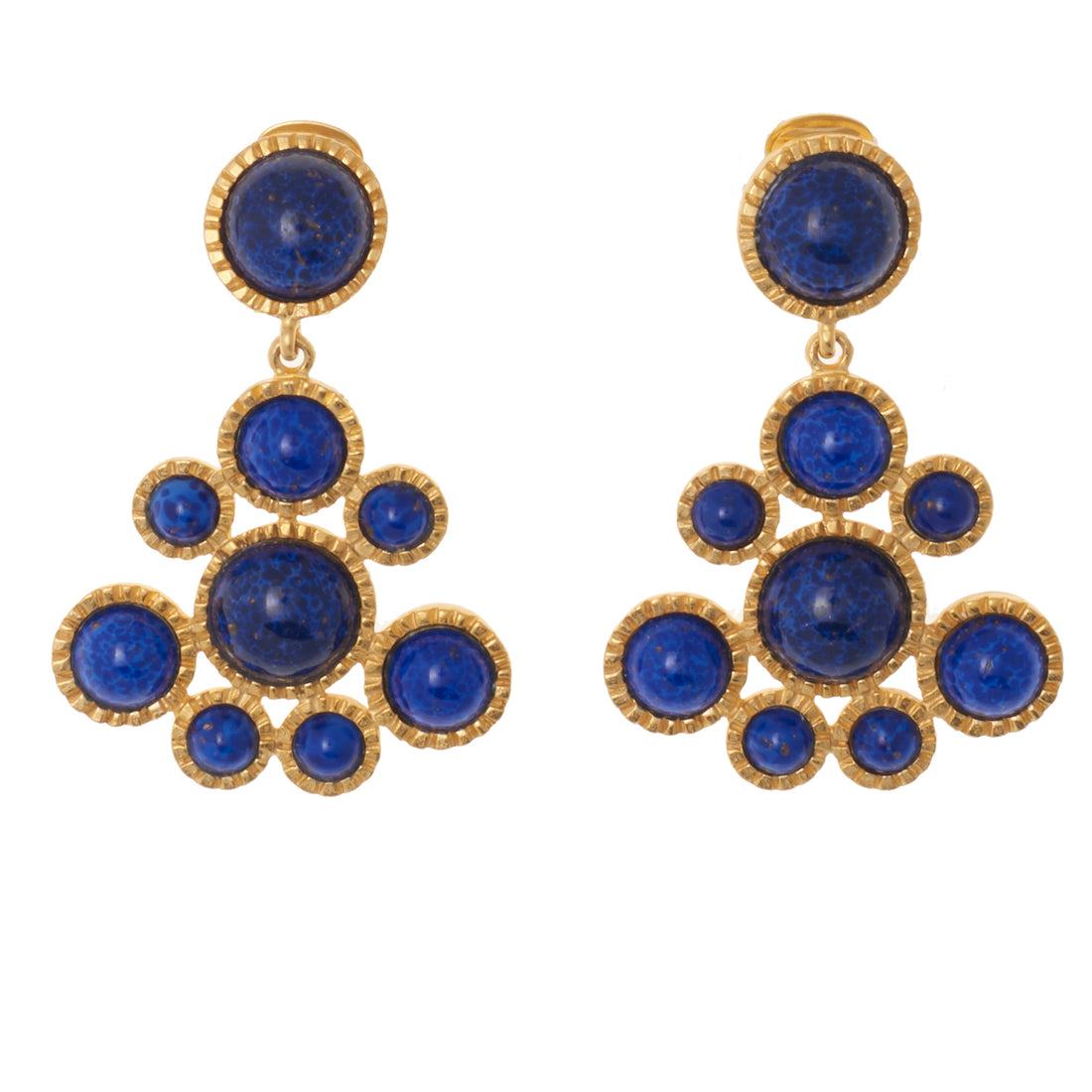 KJL LAPIS DOT EARRING