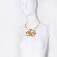 KENNETH JAY LANE EGYPTIAN COLLAR