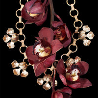 ORCHID CHARM NECKLACE