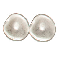 VINTAGE MATTE SILVER CLIP EARRING