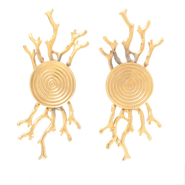 CORAL BRANCH CLIP EARRING