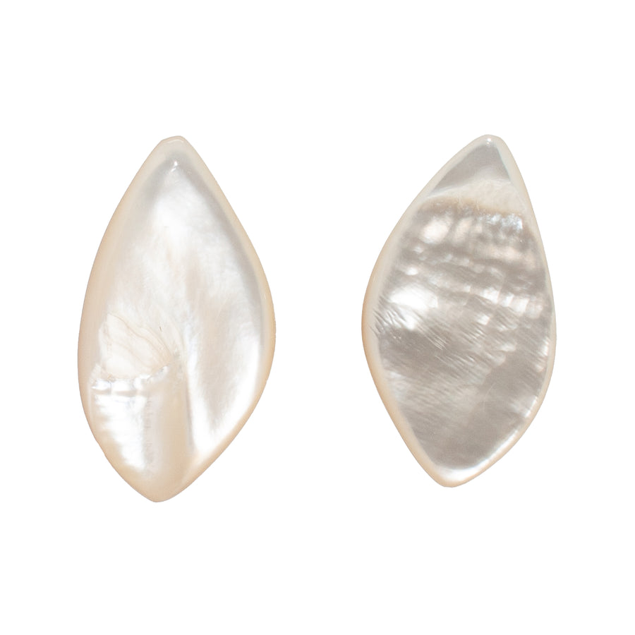 Monies Mother of Pearl Leaf Earrings