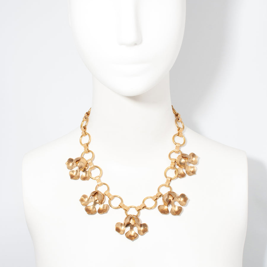 ORCHID CHARM NECKLACE