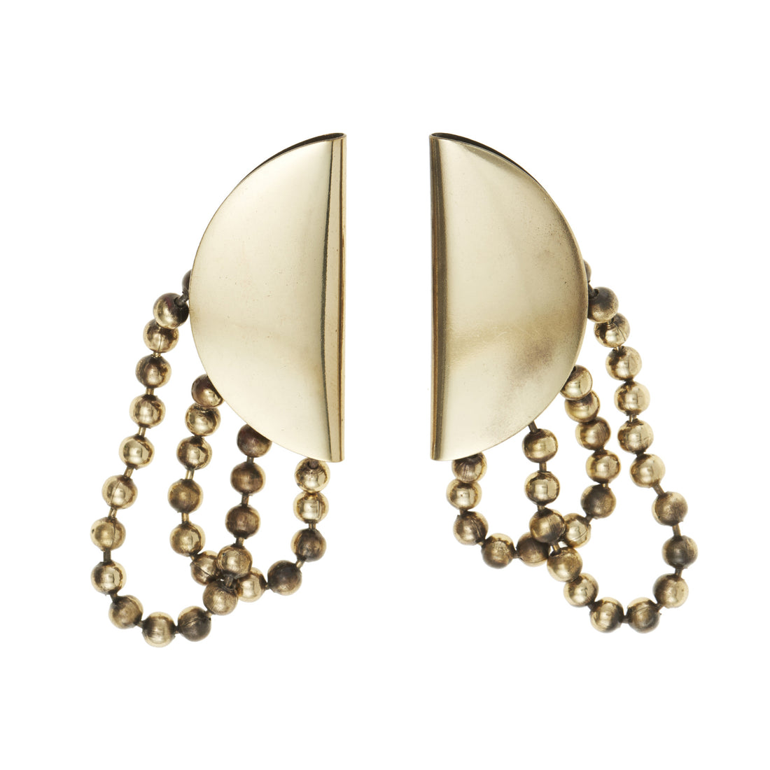 MOON AND CHAIN EARRING