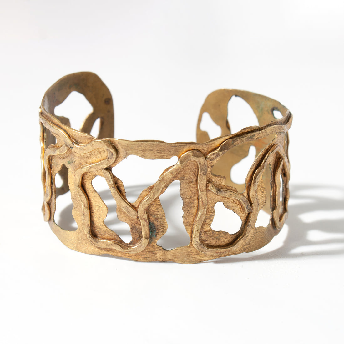 SILVANA BRUTALIST HAMMERED WIRE CUFF