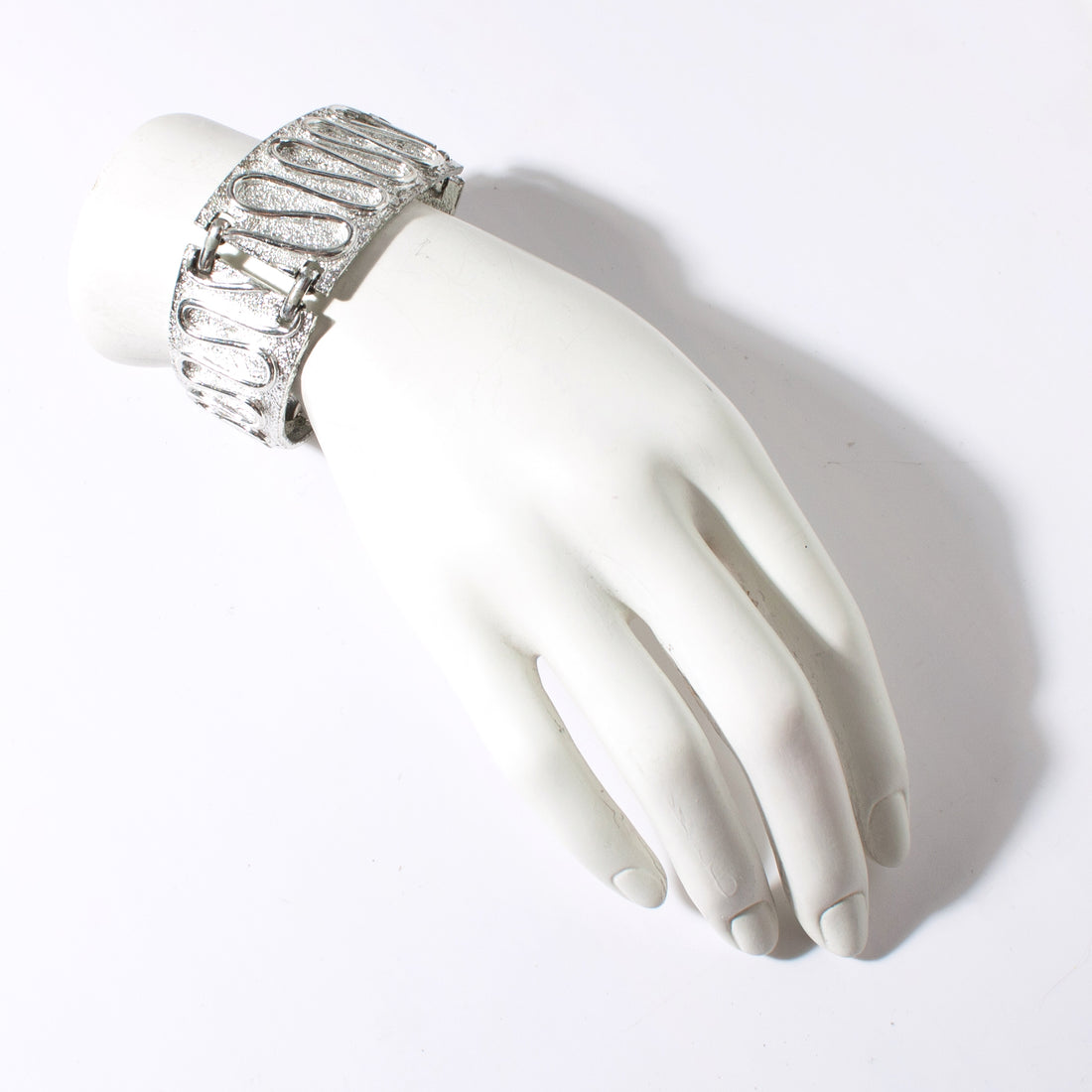 SARAH COVENTRY SILVER TRI-LINK BRACELET