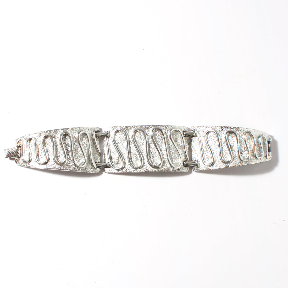 SARAH COVENTRY SILVER TRI-LINK BRACELET