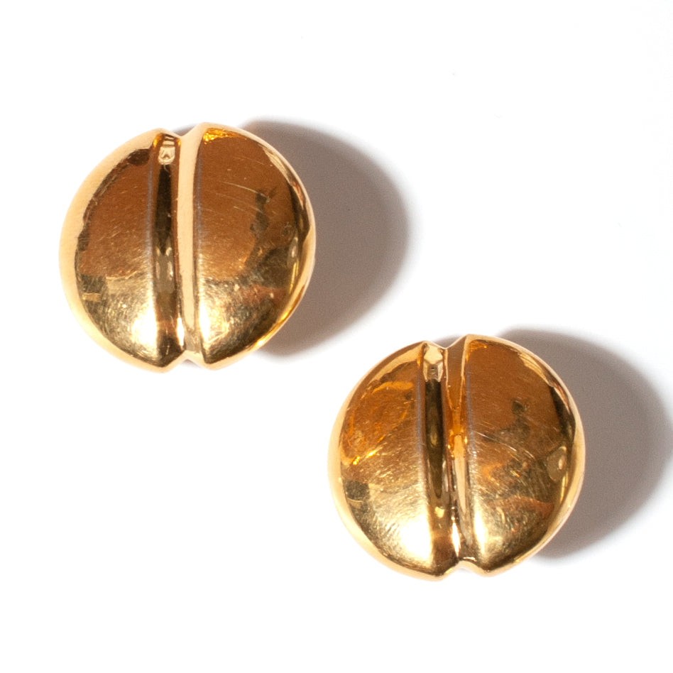 MONET GOLD COFFEE BEAN EARRING