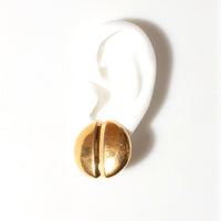 MONET GOLD COFFEE BEAN EARRING