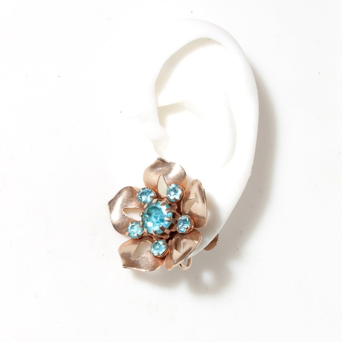 BLUE FLORAL EARRINGS