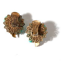 DeMARIO TURQUIOISE BLOOM EARRING