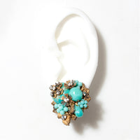 DeMARIO TURQUIOISE BLOOM EARRING