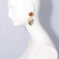 PERSEA EARRING // BRIGHT CORAL
