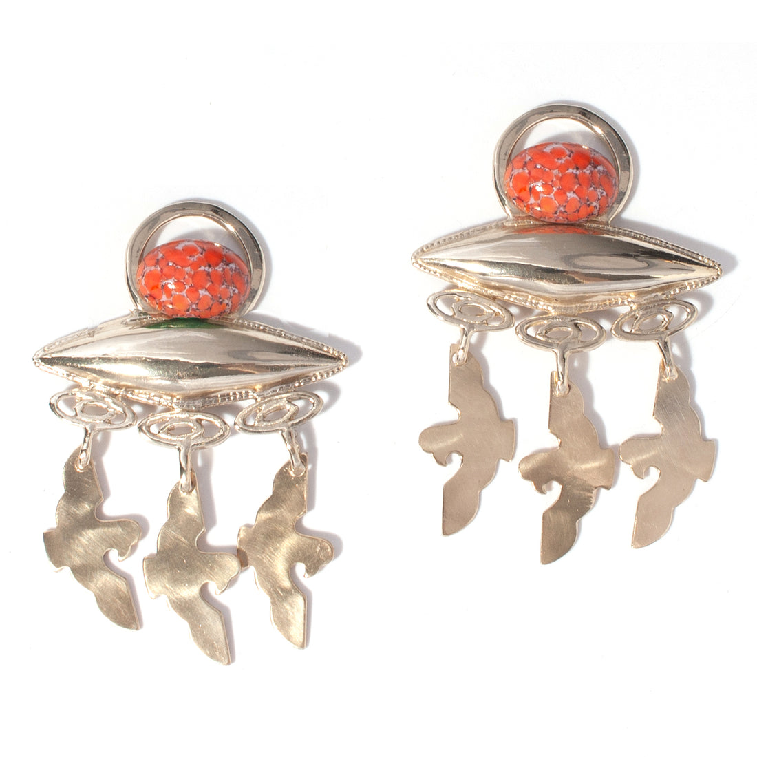 HORUS EARRING // CORAL