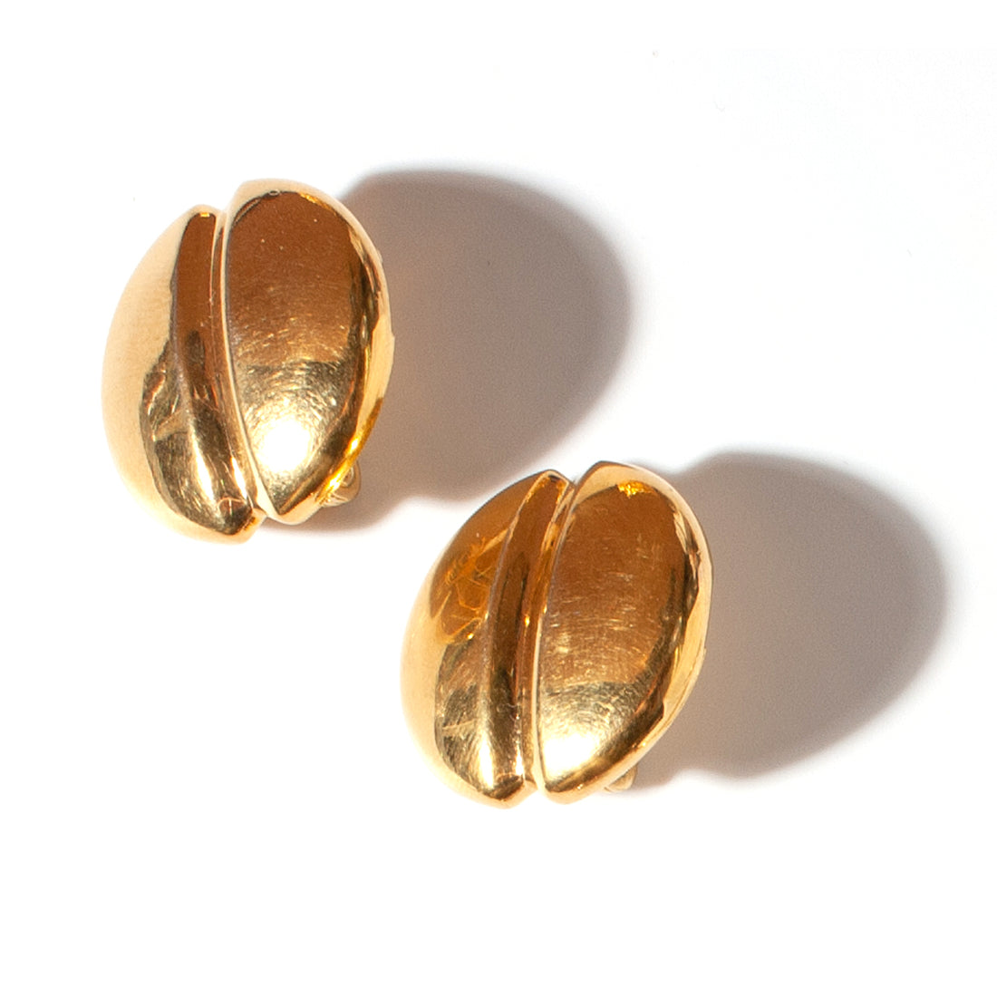 MONET GOLD COFFEE BEAN EARRING