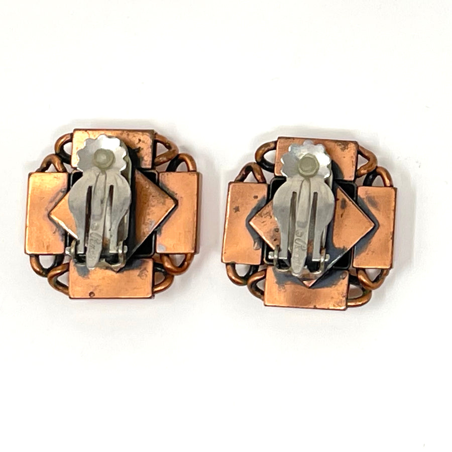 COPPER SQUARE RENOIR EARRING