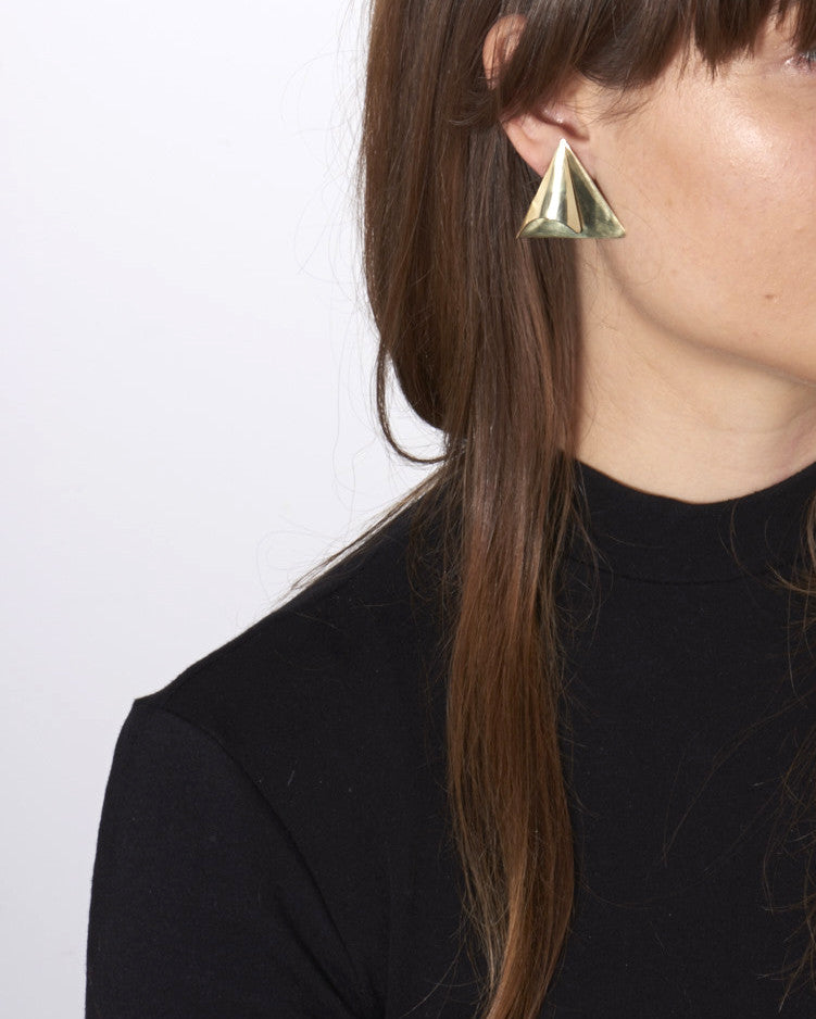 TRIANGLE FOLD EARRING